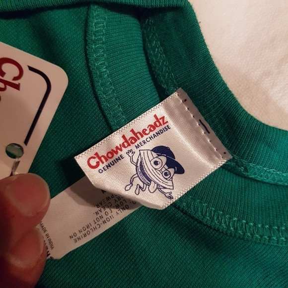 2 boys 12 months bodysuits Lazy One & Chowdaheads both are new - Picture 2 of 5